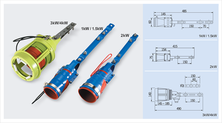 소켓 1kw/1.5kw, 2kw, 3kw/4kw,